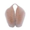 ihreesy Women Winter Artificial Faux Fur Scarf,70CM Detachable Faux Fur Hood with Buttons for Winter Coat Parka Jacket Fur Collar Faux Collar For Coats,Light Peach view 1