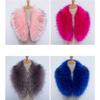 ihreesy Women Winter Artificial Faux Fur Scarf,70CM Detachable Faux Fur Hood with Buttons for Winter Coat Parka Jacket Fur Collar Faux Collar For Coats,Light Peach view 3