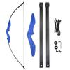ZSHJGJR Archery 55" Recurve Bow and Arrow Set 30 35 40lbs Takedown Straight Bow Hunting Target Bow Kit Left Right Hand for Adults Youth Beginners (Blue, Bow kit 35lbs) view 2
