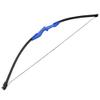 ZSHJGJR Archery 55" Recurve Bow and Arrow Set 30 35 40lbs Takedown Straight Bow Hunting Target Bow Kit Left Right Hand for Adults Youth Beginners (Blue, Bow kit 35lbs) view 3