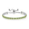 MVONCITY Women's Cluster Bolo Tennis Bracelet Adjustable Sparkling CZ Crystal Slip Full Diamond Halo Slider Pull Chain Bracelet view 1
