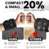 Ankle Weights, Wrist Arm Leg Weights 10 LBS x 2 for Women, Kids and Men, Comfortable and Soft, Perfect for Dancing, Running, Walking, Fitness, Workout (Black) view 2