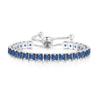 MVONCITY Women's Cluster Bolo Tennis Bracelet Adjustable Sparkling CZ Crystal Slip Full Diamond Halo Slider Pull Chain Bracelet view 1