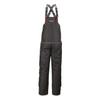 StrikeMaster Pro Bibs, Waterproof Insulated Ice Fishing Bibs with SOS Flotation Assistance and Thermal Protection, Black/Grey view 2