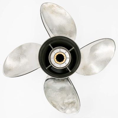 FLISH Flishpropeller 3 or 4 Blades RH Stainless Steel Propeller fit Suzuki Engines DF90/115/DF140,15 Tooth Spline (13 x 19 (4 Blades,LH))