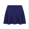 JEEYJOO Kids Girls A-Line Knee Length Midi Skirt Ruffle Dancing Casual Party Skater Skirts Navy_Blue 12 view 2