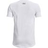 Under Armour Boys' Sportstyle Logo Short-Sleeve T-Shirt, White (100)/Black, Youth X-Large view 2