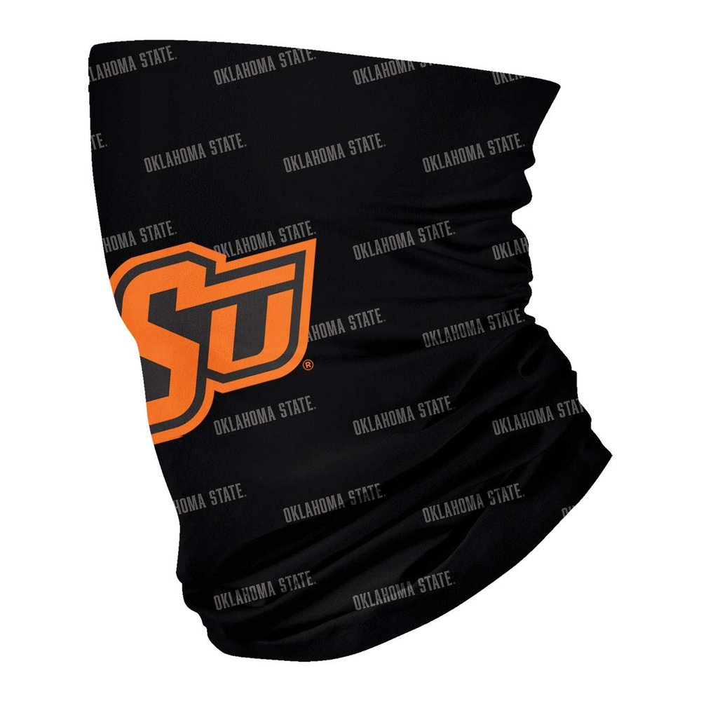 Oklahoma State University Black Logo Design Neck Gaiters for Men and Women - Four Way Stretch Fabric Breathable Neck Warmer