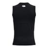 Under Armour Boys HeatGear Armour Sleeveless T-Shirt, Black (001)/White, Large view 2