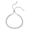 MVONCITY Women's Cluster Bolo Tennis Bracelet Adjustable Sparkling CZ Crystal Slip Full Diamond Halo Slider Pull Chain Bracelet
