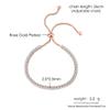 MVONCITY Women's Cluster Bolo Tennis Bracelet Adjustable Sparkling CZ Crystal Slip Full Diamond Halo Slider Pull Chain Bracelet view 3