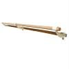 Athletic Bar Single Bar Fixed Height Wall Mount Ballet Barre System Traditional Wood, 3 FT to 40 FT Long, 2.0" Diameter (White) (4) view 2