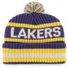 '47 Los Angeles Lakers Bering Cuff Knit Purple and Gold Beanie view 2