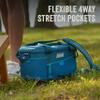 Coleman Ocean Blue 18-Liter Soft Cooler with 4-Way Stretch Mesh Pockets, Padded Handles, and Durable Protective Base view 3