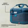 Coleman Ocean Blue 18-Liter Soft Cooler with 4-Way Stretch Mesh Pockets, Padded Handles, and Durable Protective Base view 4