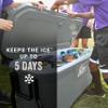 Coleman Classic Series Insulated Portable Rolling Cooler with Wheels, Leak-Resistant Outdoor Hard Cooler Keeps Ice up to 5 Days, 100-Quart view 3