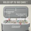 Coleman Classic Series Insulated Portable Rolling Cooler with Wheels, Leak-Resistant Outdoor Hard Cooler Keeps Ice up to 5 Days, 100-Quart view 4