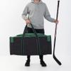 Jetstream Heavy Hockey Bag | Duty Multi Pocket Travel Duffel Bag | Large Sports Gym Equipment with Water Repellency | Foldable Luggage Bag with Padded Handles For Camping (36 Inch, Green) view 2