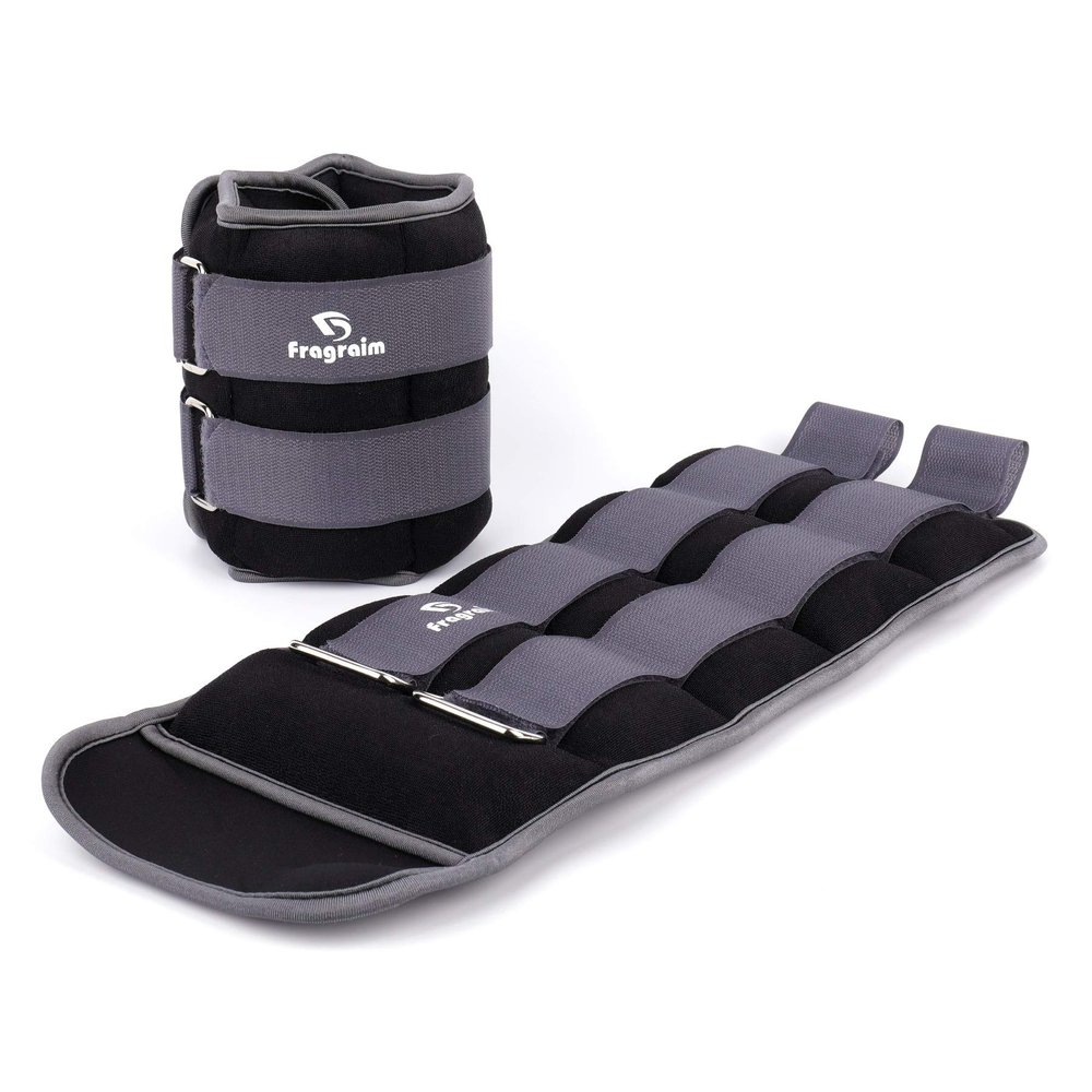 Ankle Weights, Wrist Arm Leg Weights 7.5 LBS x 2 for Women, Kids and Men, Comfortable and Soft, Perfect for Dancing, Running, Walking, Fitness, Workout (Grey)