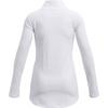 Under Armour Girls' Cozy Armour Long Mock T-Shirt, White (100)/White, Youth X-Large view 2