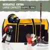 Jetstream Heavy Duty Multi Pocket Large Sports Gym Equipment 3-Pocket Travel Duffel Bag (36 Inch, Gold) view 3