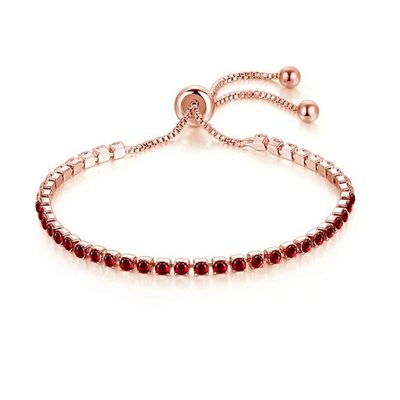 MVONCITY Women's Cluster Bolo Tennis Bracelet Adjustable Sparkling CZ Crystal Slip Full Diamond Halo Slider Pull Chain Bracelet