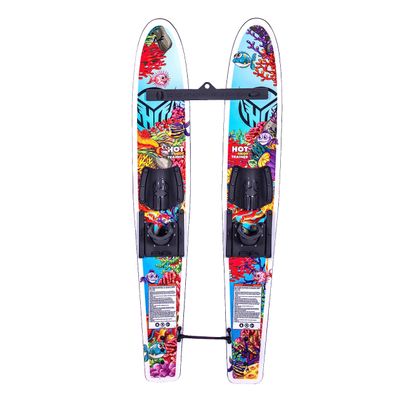 HO Sports Hot Shot Kids Water Ski Trainers with Bar & Rope - Ultimate Training Water Skis System, 48, Youth and Kids up to 70 lbs - Ocean