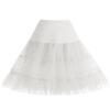 Bbonlinedress Retro Underskirt for Dresses 50s 60s Swing Vintage Petticoat Net Skirts Wedding Crinoline Slip Ivory XL view 1