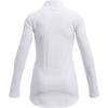 Under Armour Girls' Cozy Armour Long Mock T-Shirt, White (100)/White, Youth Large view 2