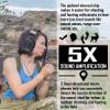 PROHEAR Digital Electronic Shooting Ear Protection 5X Sound Amplification Earmuffs, 23dB NRR Low Profile Noise Reduction Hearing Protection for Gun Range and Hunting, Black view 3