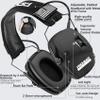 PROHEAR Digital Electronic Shooting Ear Protection 5X Sound Amplification Earmuffs, 23dB NRR Low Profile Noise Reduction Hearing Protection for Gun Range and Hunting, Black view 4