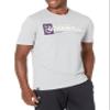 Under Armour Men's Baseball Wordmark T-Shirt, Mod Gray Light Heather (012)/White, Large view 1
