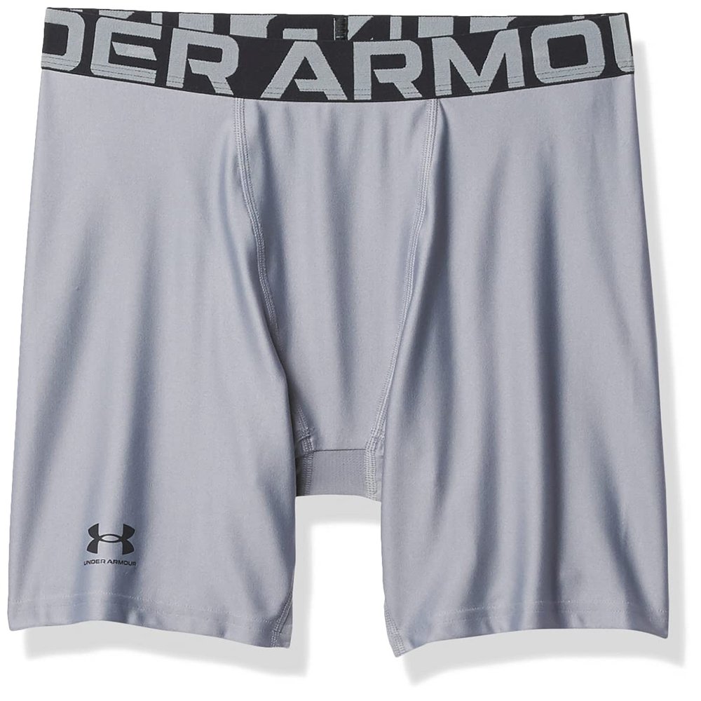 Under Armour Boys HeatGear Armour Shorts, Steel (035)/Black, Medium