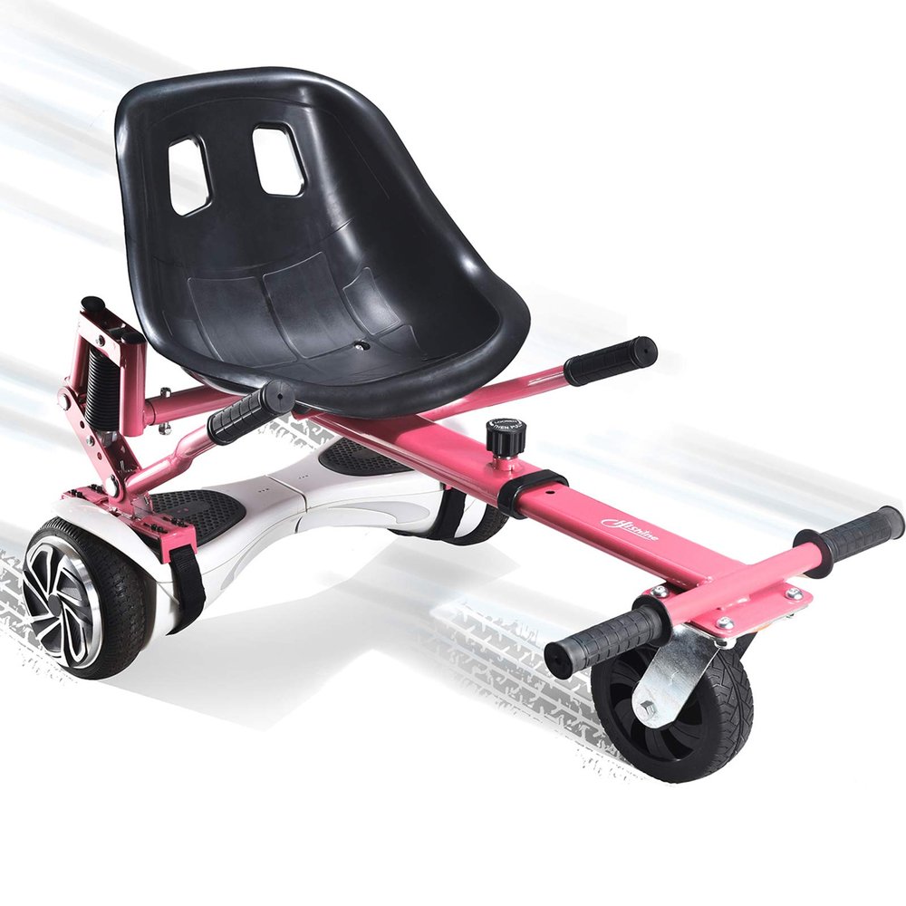 Hoverboard Seat Attachment, Hoverboard Go Kart for Adults & Kids, Accessories to Transform Go Cart, Hover Carts for Self Balancing Scooter with Off-road Tire and Shock Absorber