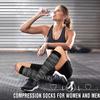 6 Pack Copper Compression Socks for Women and Men Circulation-Best Support for Medical,Running,Nursing,Athletic view 2