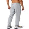 Pudolla Men's Workout Athletic Pants Elastic Waist Jogging Running Pants for Men with Zipper Pockets(Light Grey Large) view 3