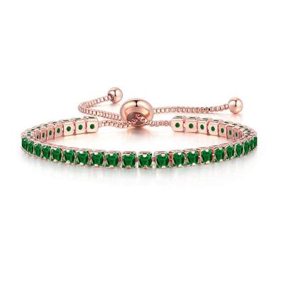 MVONCITY Women's Cluster Bolo Tennis Bracelet Adjustable Sparkling CZ Crystal Slip Full Diamond Halo Slider Pull Chain Bracelet
