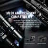 OLIGHT Odin Mini 1250 Lumens Ultra Compact Rechargeable Mlok Mount Tactical Flashlight, Removable Slide Rail Mount and Remote Switch, 240 Meters Beam Distance, Mlok Included view 2