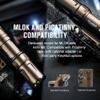OLIGHT Odin Mini 1250 Lumens Ultra Compact Rechargeable Mlok Mount Tactical Flashlight, Removable Slide Rail Mount and Remote Switch, 240 Meters Beam Distance, Mlok Included view 2