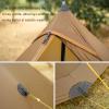 3F UL GEAR Lanshan 1 pro Tent, Outdoor 1 Person Ultralight Camping Tent, 3 Season Professional 20D Silnylon Rodless Camping Tent, Waterproof Backpacking Tent for Camping, Hiking, Trekking(Gray) view 3