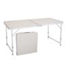 Aoerte Aluminum Folding Table, 4Ft Adjustable Height Lightweight Portable Camping Table for Picnic Beach Outdoor Indoor, 47.2" x 23.6" x 21.7" (M) view 1