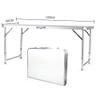 Aoerte Aluminum Folding Table, 4Ft Adjustable Height Lightweight Portable Camping Table for Picnic Beach Outdoor Indoor, 47.2" x 23.6" x 21.7" (M) view 3