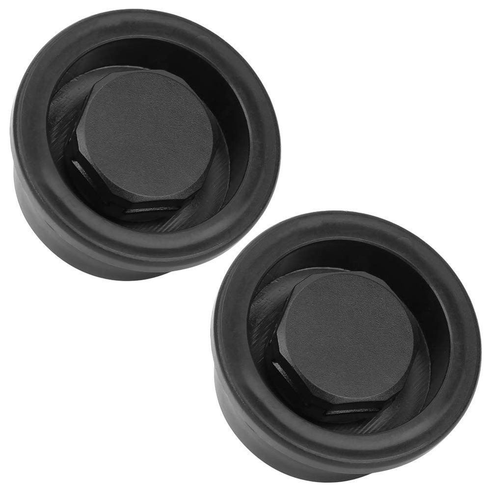 Demeras Surfboard Air Vent Paddle Board Air Vent 2Pcs PVC Surfboard Paddle Board Vent Hole Automatic BreathingAccessory(Black)