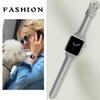Jennyfly Leather Strap for Women Compatible with Apple Watch 38mm,Thin Genuine Leather Watch Band with Metal Buckle Adjustable 5.5-8.0 inch Compatible for iWatch Series 6/5/4/3/2/1 38MM/40MM - Gray view 4