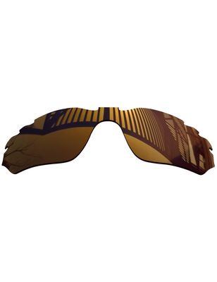 MYCOURAG UV Protection Polarized Replacement Lenses for Oakley Radar Edge Vented OO9184 Sunglasses Frame - Bronze Mirror Coated Polarized