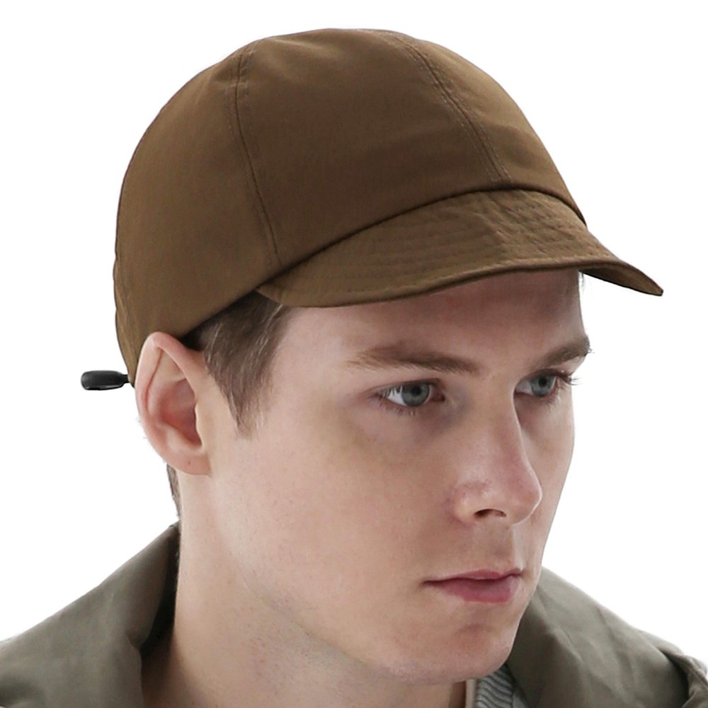 UNDECONTROL Low Profile Foldable Cordura Durable Baseball Cap Cycling Outdodr Waterproof Camping Adjustable Hat (Brown)