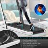 Byroce Adjustable Folding Treadmill, 2.25HP Speed Adjustable Under-Desk Electric Treadmill with Folding Handrails, Bluetooth Speaker, Remote Control and LED Display, Use Jogging Machine (White) view 2