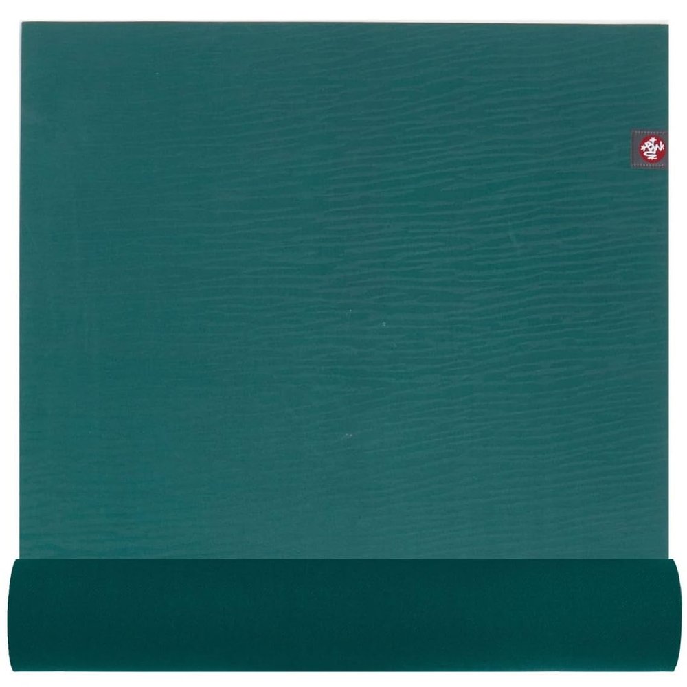 Manduka eKOLite Yoga Mat 71" - 4mm | Natural Rubber | Eco-Friendly | Soft Textured Surface | Natural Next-to-Skin Feel | 71 x 26 inches | Deep Sea