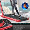Byroce Adjustable Folding Treadmill, 2.25HP Speed Adjustable Under-Desk Electric Treadmill with Folding Handrails, Bluetooth Speaker, Remote Control and LED Display, Use Jogging Machine (Red) view 2