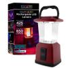 Enbrighten Dual Power Color Changing LED Rechargeable Lantern, USB Power Bank, 4400mAh, 650 Lumens, Dimmable, 425 Hours, Ideal for Camping, Outdoor, Emergency Weather, Storms, Red, 52704, 11" view 1